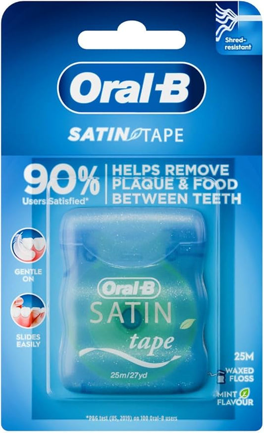 Oral-B Satin Tape Dental Floss Mint, 25m