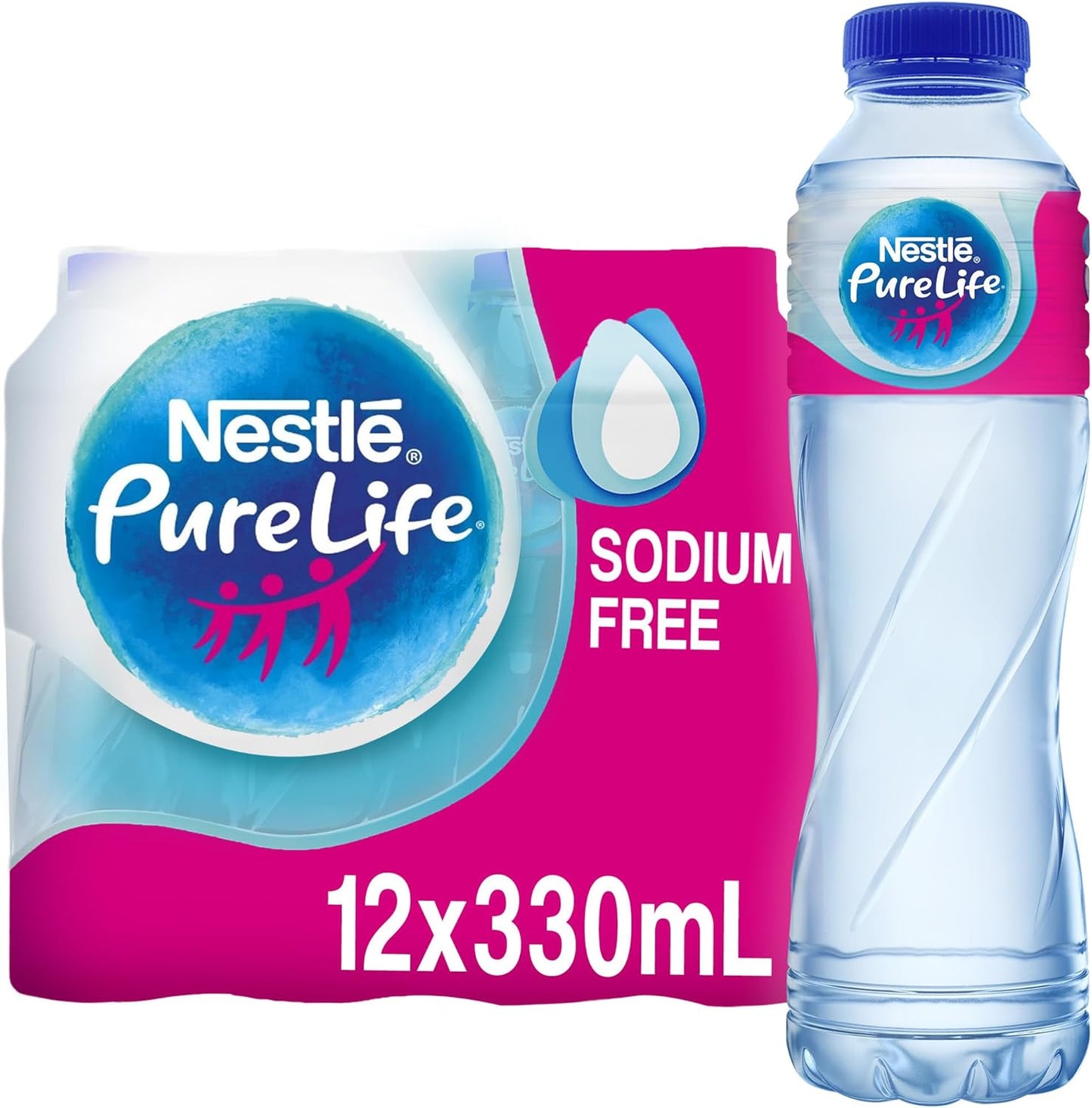 Nestlé Pure Life Low Sodium Water 330ml (Pack of 12)