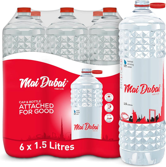 Mai Dubai Bottled Water 1.5L (Pack of 6)